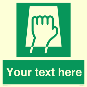 Custom Push Pad Sign